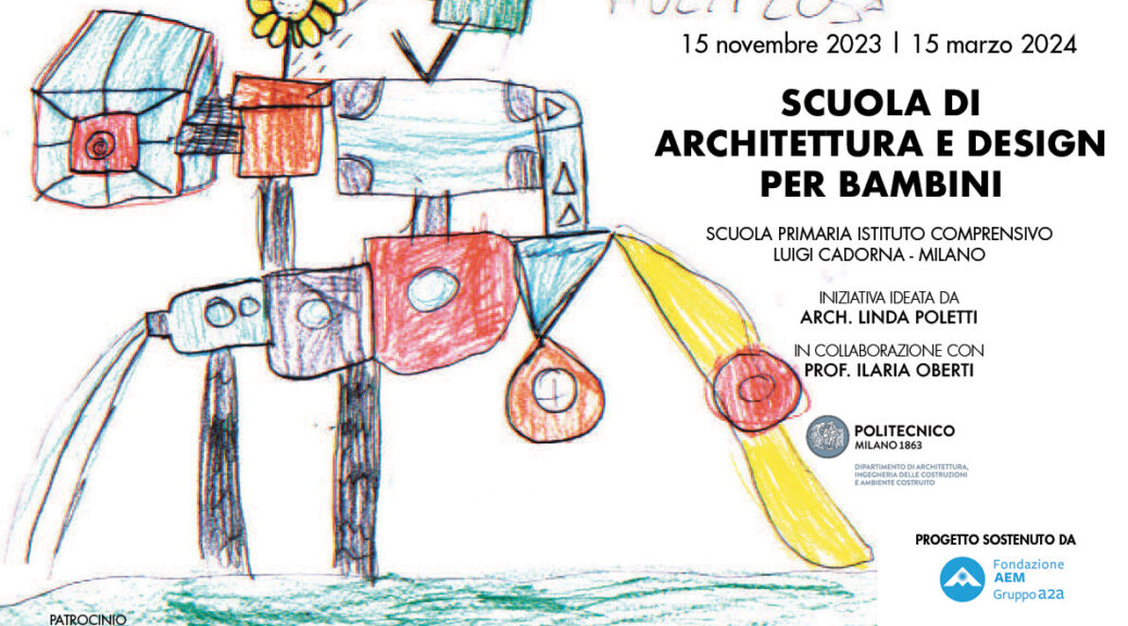 Presentazione della Scuola di Architettura e Design per bambini all'interno della scuola primaria Cadorna di Milano